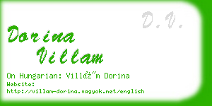 dorina villam business card